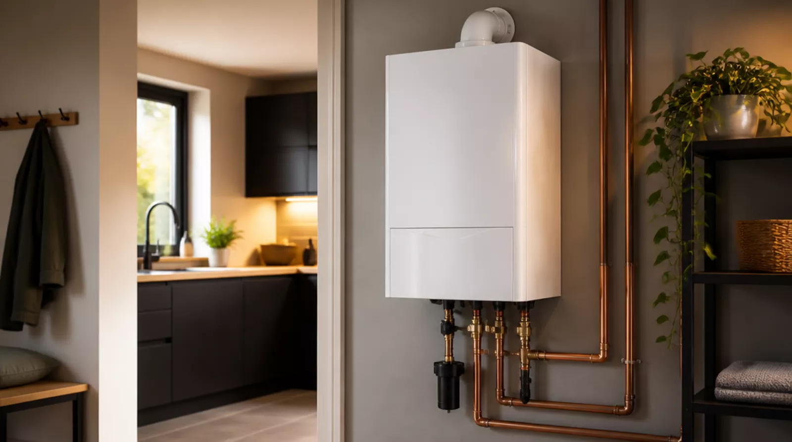 Expert boiler installation completed