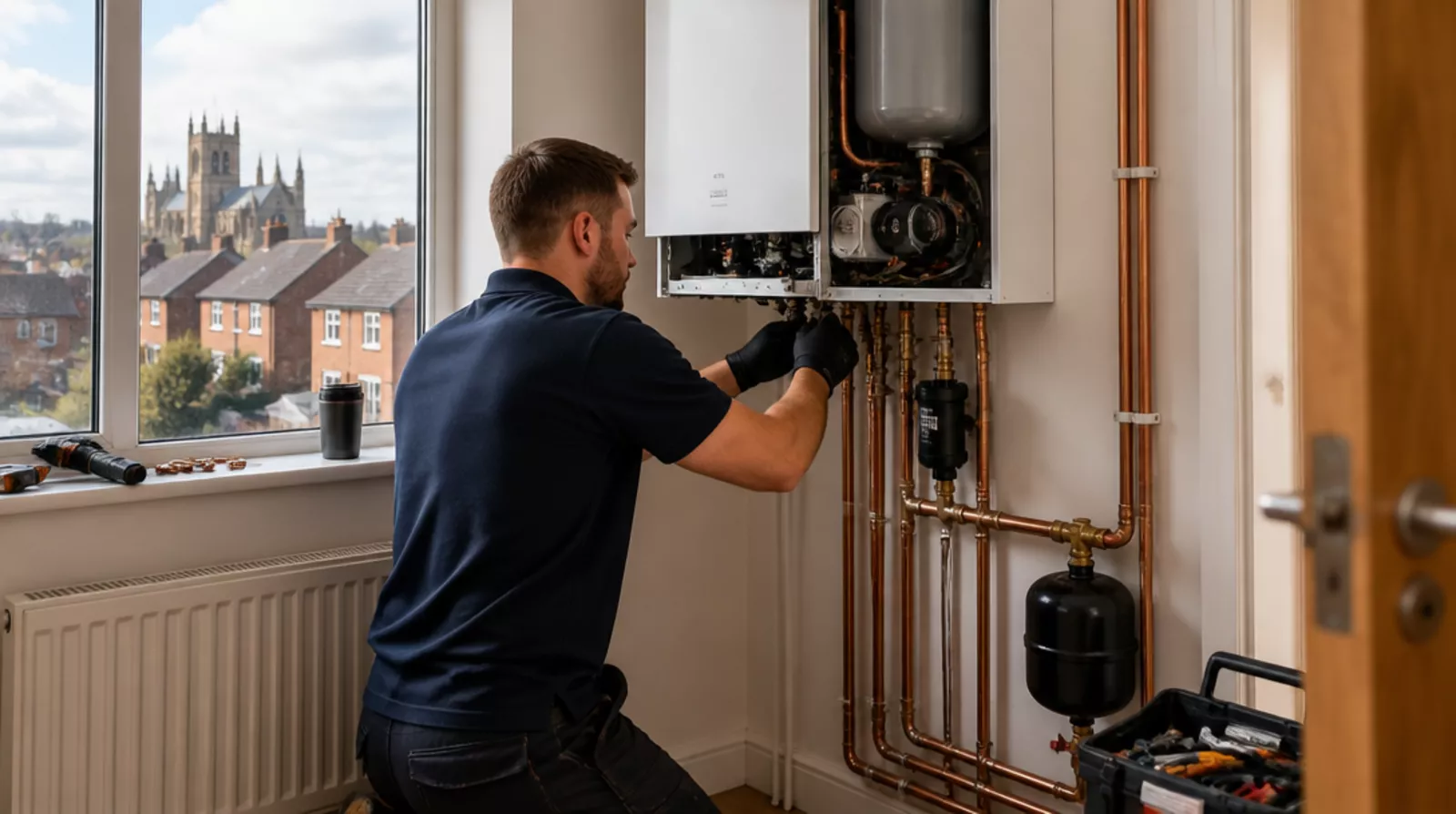 Completed plumbing job in Peterborough